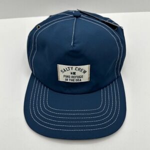 Salty Crew Even Keel Navy Blue Strapback Hat Mens One Size 35035662 NEW